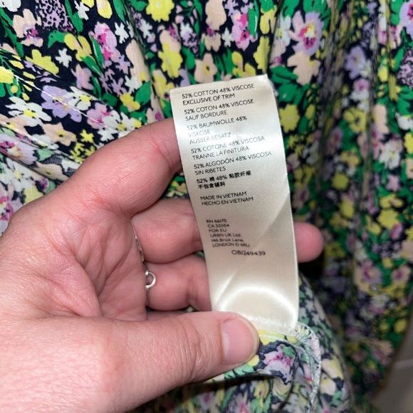 Maeve Anthropologie Ashleigh floral puff sleeve size xs - Picture 4 of 7